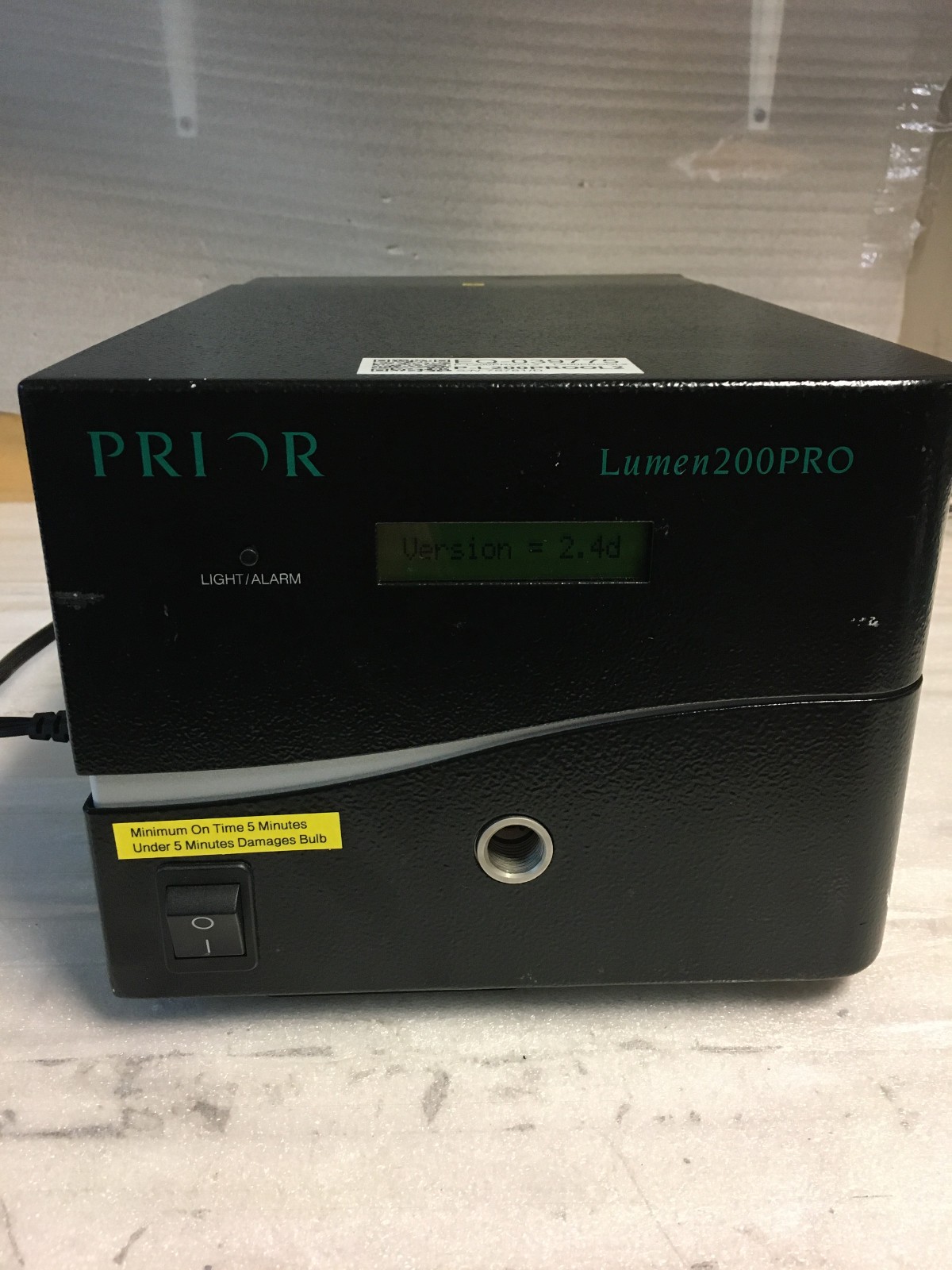 Prior Scientific Lumen 200Pro Model L200PROUS Fluorescence Illuminator AS IS