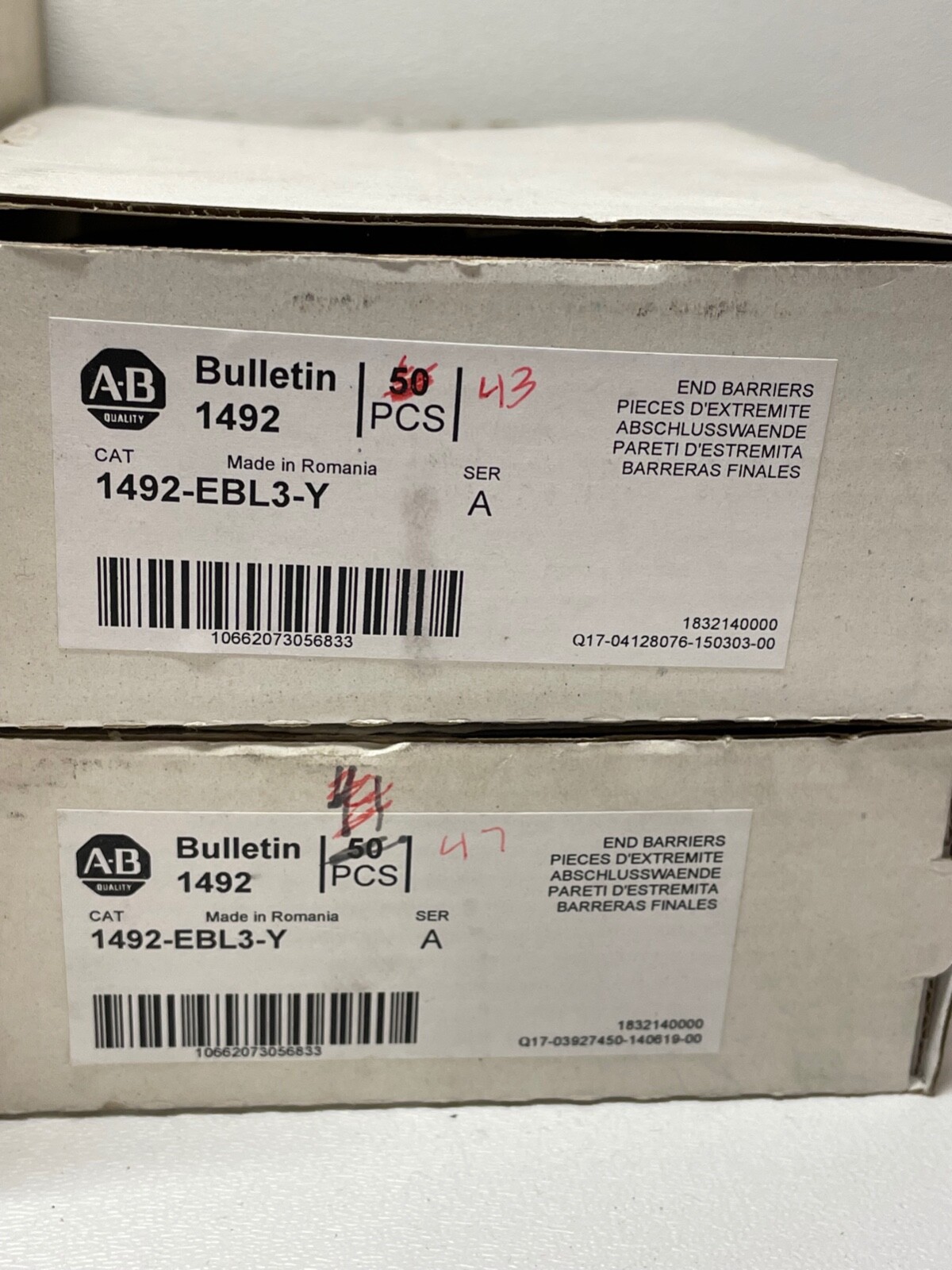 Lot of Assorted End Barriers Phoenix Contact Allen-Bradley ABB WAGO 222 1492-EBL