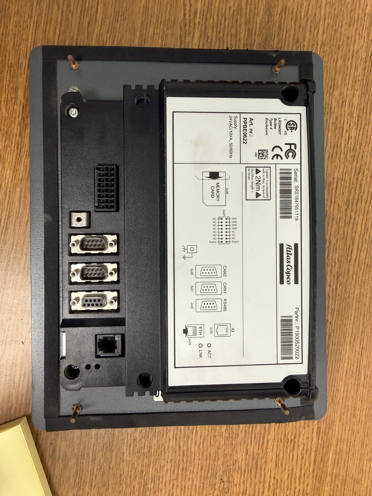 Atlas Copco Elektronikon Graphic Plus Compressor Controller / HMI Panel