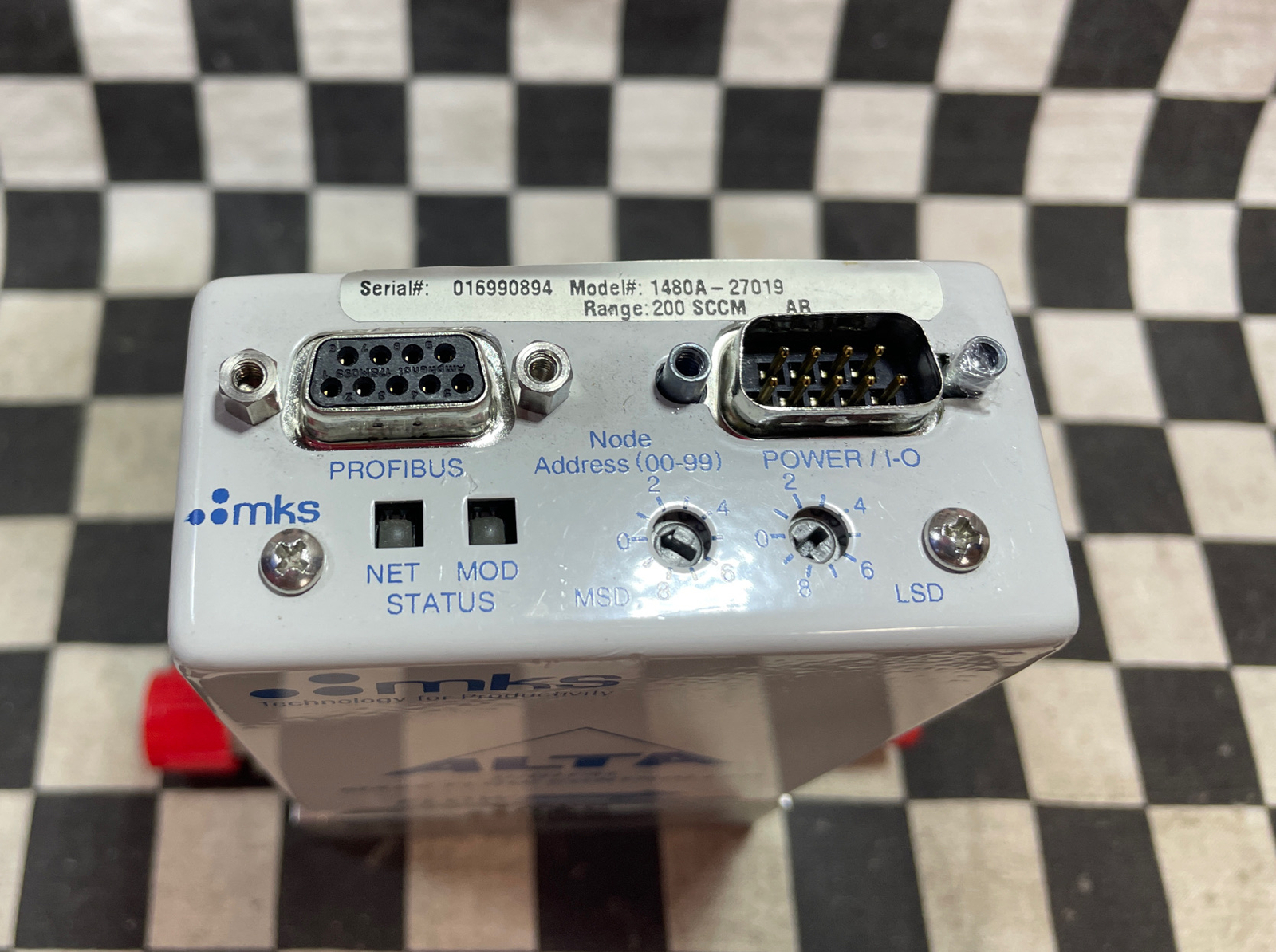 MKS MASS FLOW CONTROLLER 1/4″ VCR, 1480A-27019, 1480A27019, 200 SCCM, Gas AR