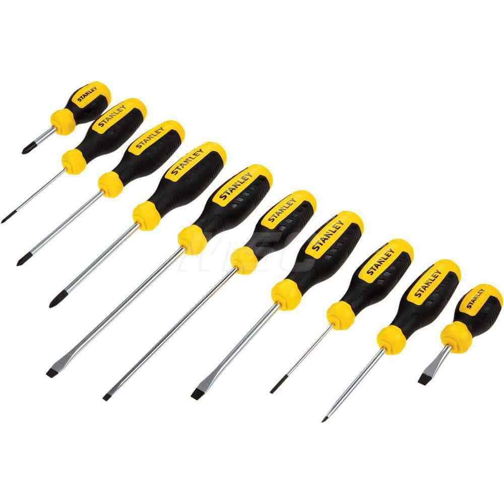 Stanley STHT60799 Screwdriver Set: 10 Pc, Phillips & Slotted