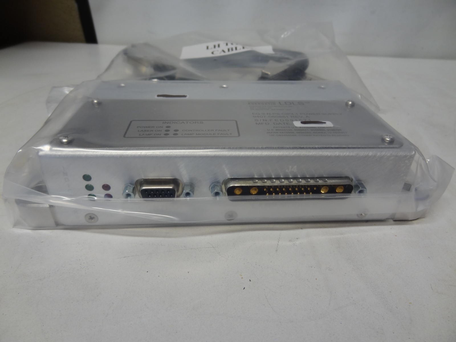 Energetiq LDLS EQ-9-N-PS-CIP4.1 Power Supply w/ Cable #L245