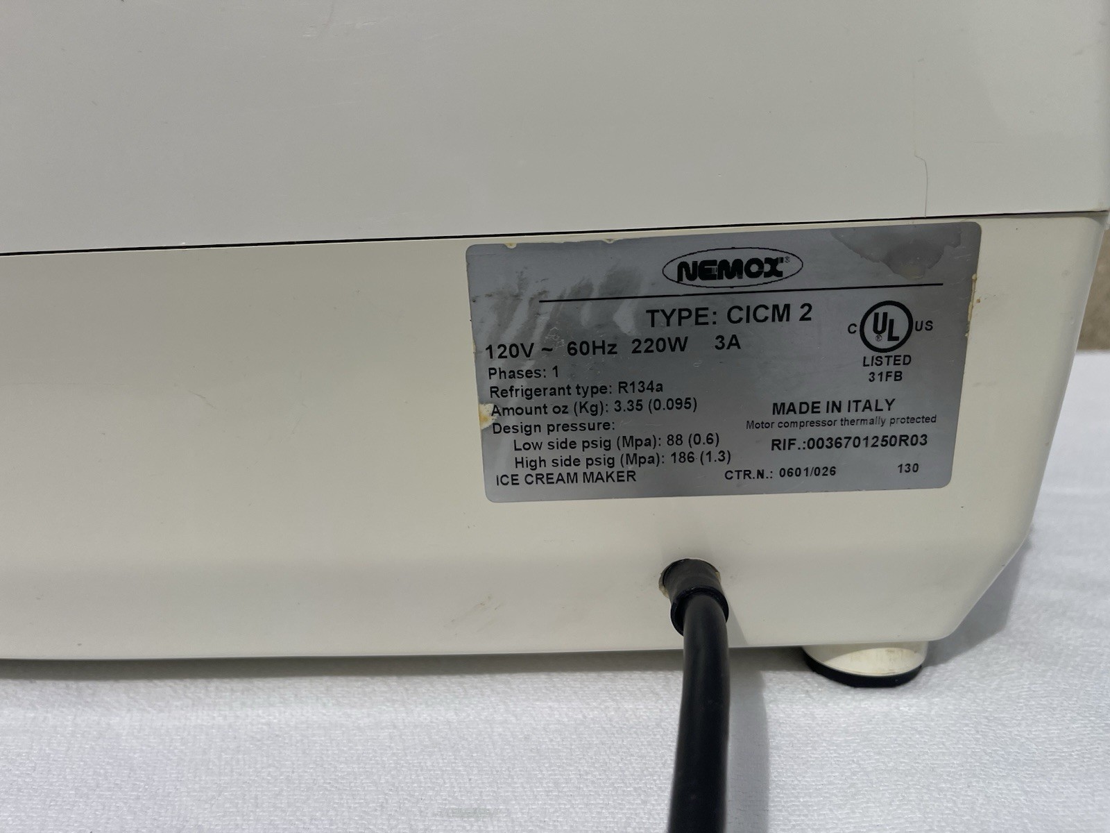 Nemox, Gelato Chef 2500, CICM 2, Professional Gelato, Ice Cream & Sorbet Maker