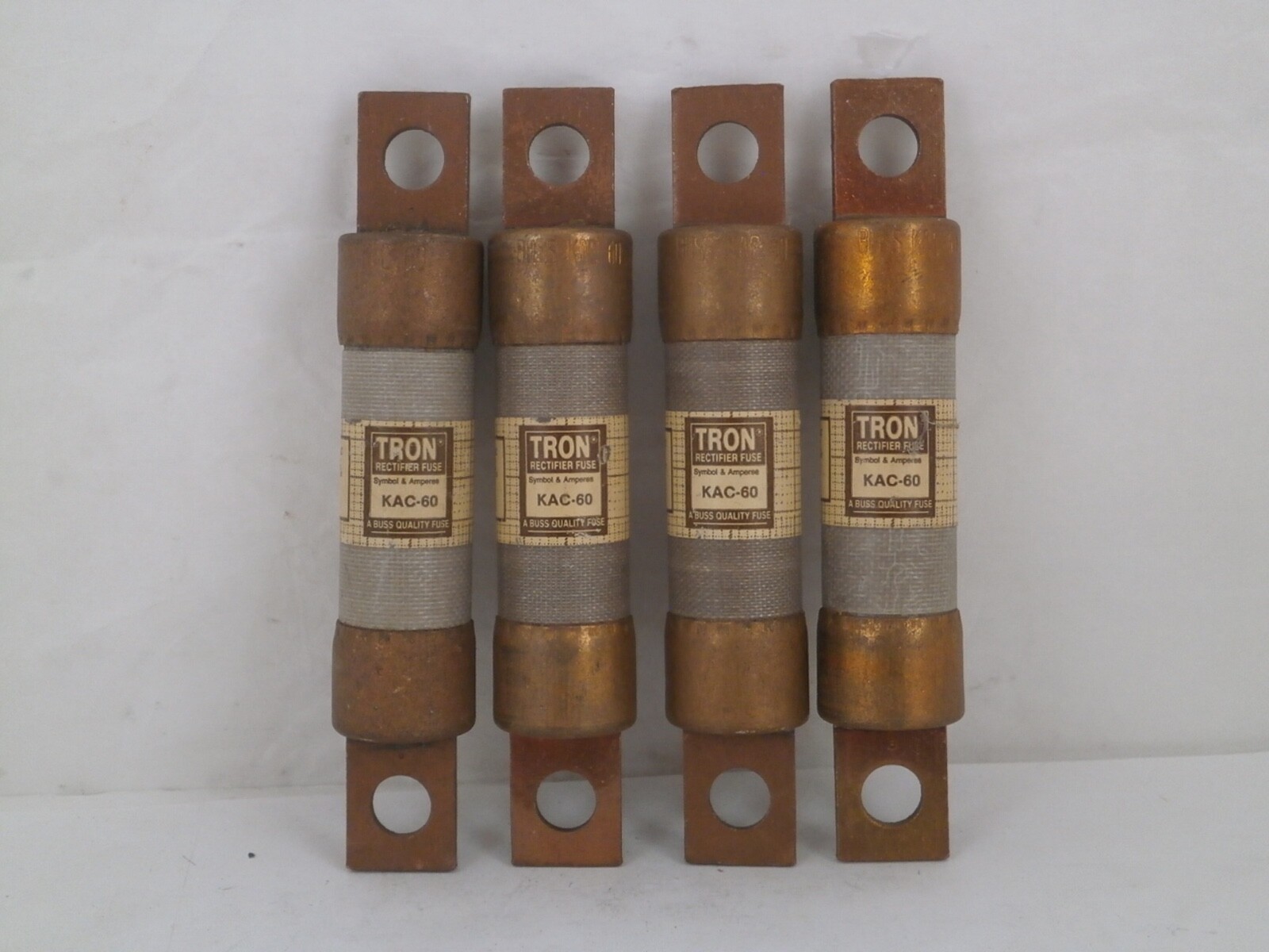 BUSS TRON RECTIFIER FUSE *SET 0F 4* KAC-60 60AMPS/600VOLTS *NEW OLD SURPLUS*