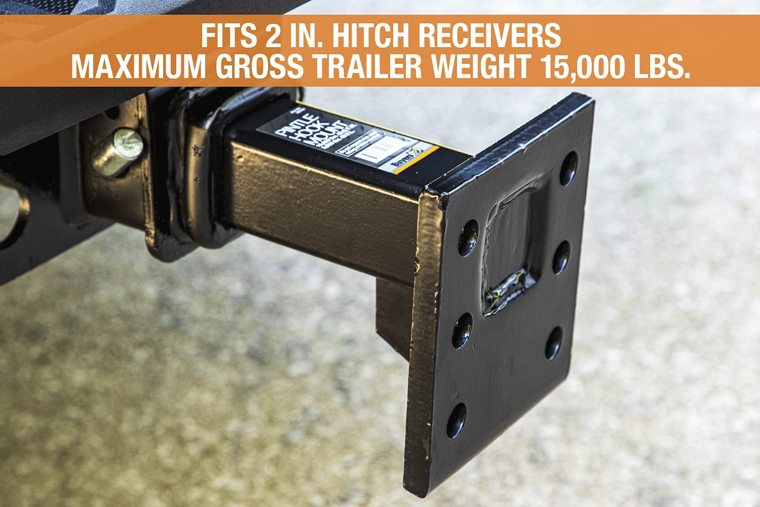 Buyers Products 2 Inch Pintle Hitch Mount Durable Corrosion Resistant 15000 lbs