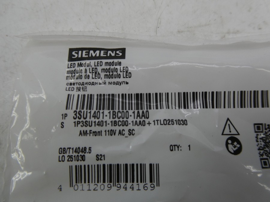 SIEMENS 3SU1401-1BC00-1AA0 110VAC NSMP