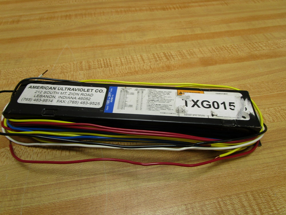 American UltraViolet TXG015B Ballast