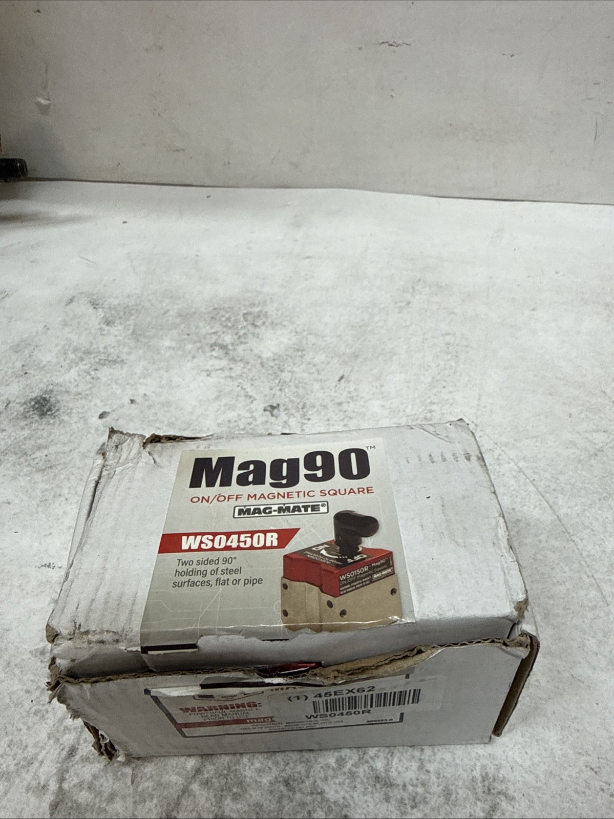 MAG-MATE WS0450R Magnetic Welding Square, 90 deg 45EX62