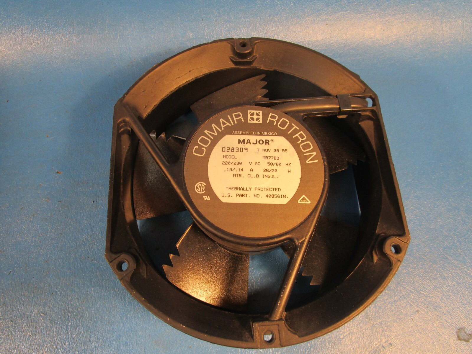 CAMAIR ROTRON MR77B3 Cooling Fan, MAJOR, 220/230VAC, 50/60HZ