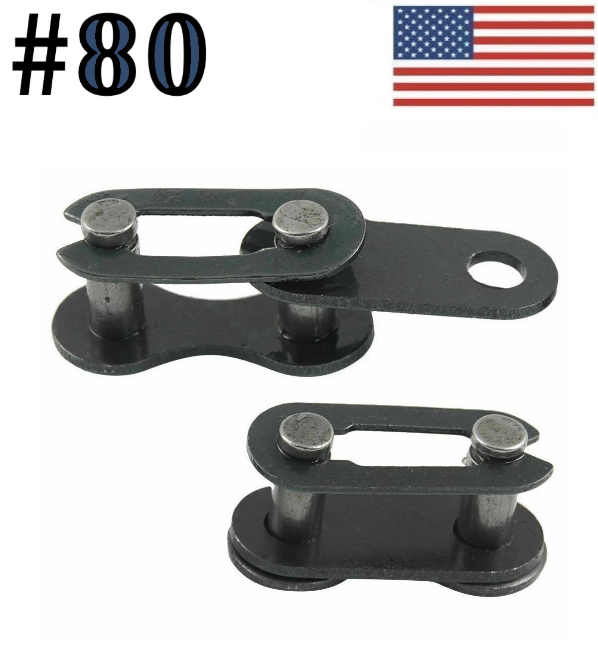 #80 CONNECTING MASTER LINK (10 pack) for #80 roller chain SAME DAY SHIPPING