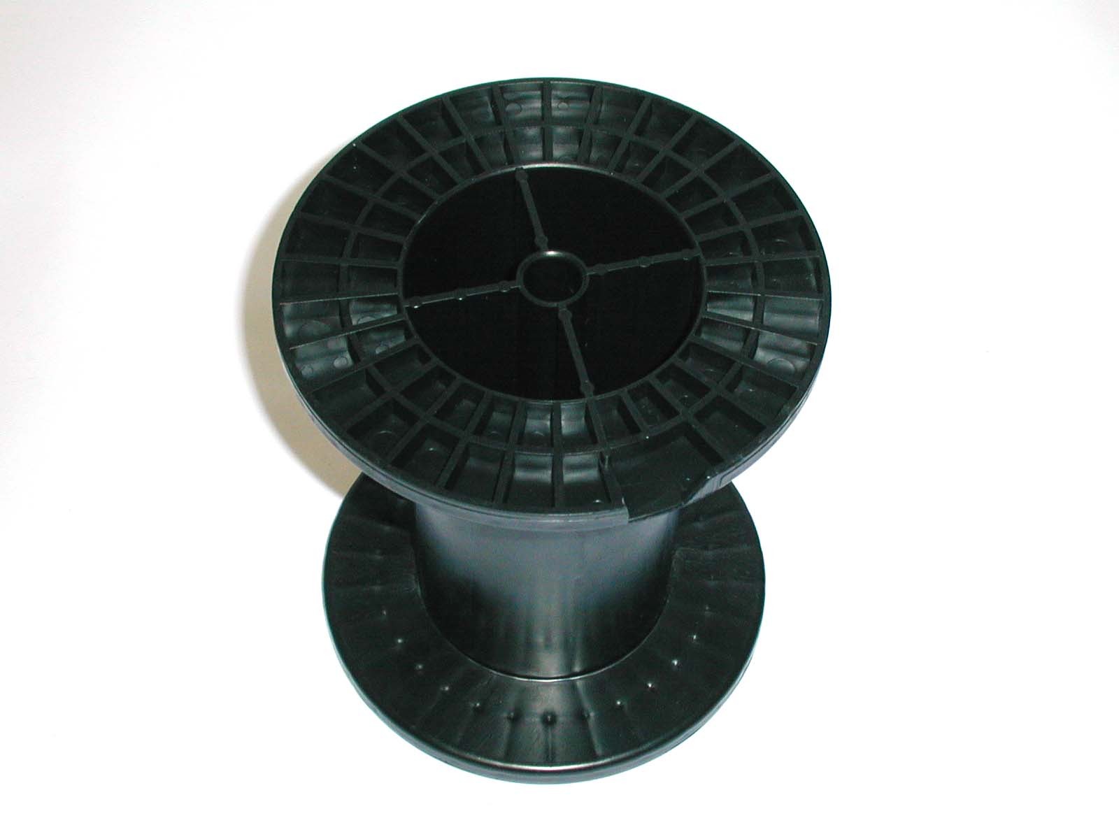 Empty wire spools 6pcs BLACK PLASTIC REEL 6.25″DIA 6″WIDE 3.25″ CORE 6.75″ TALL