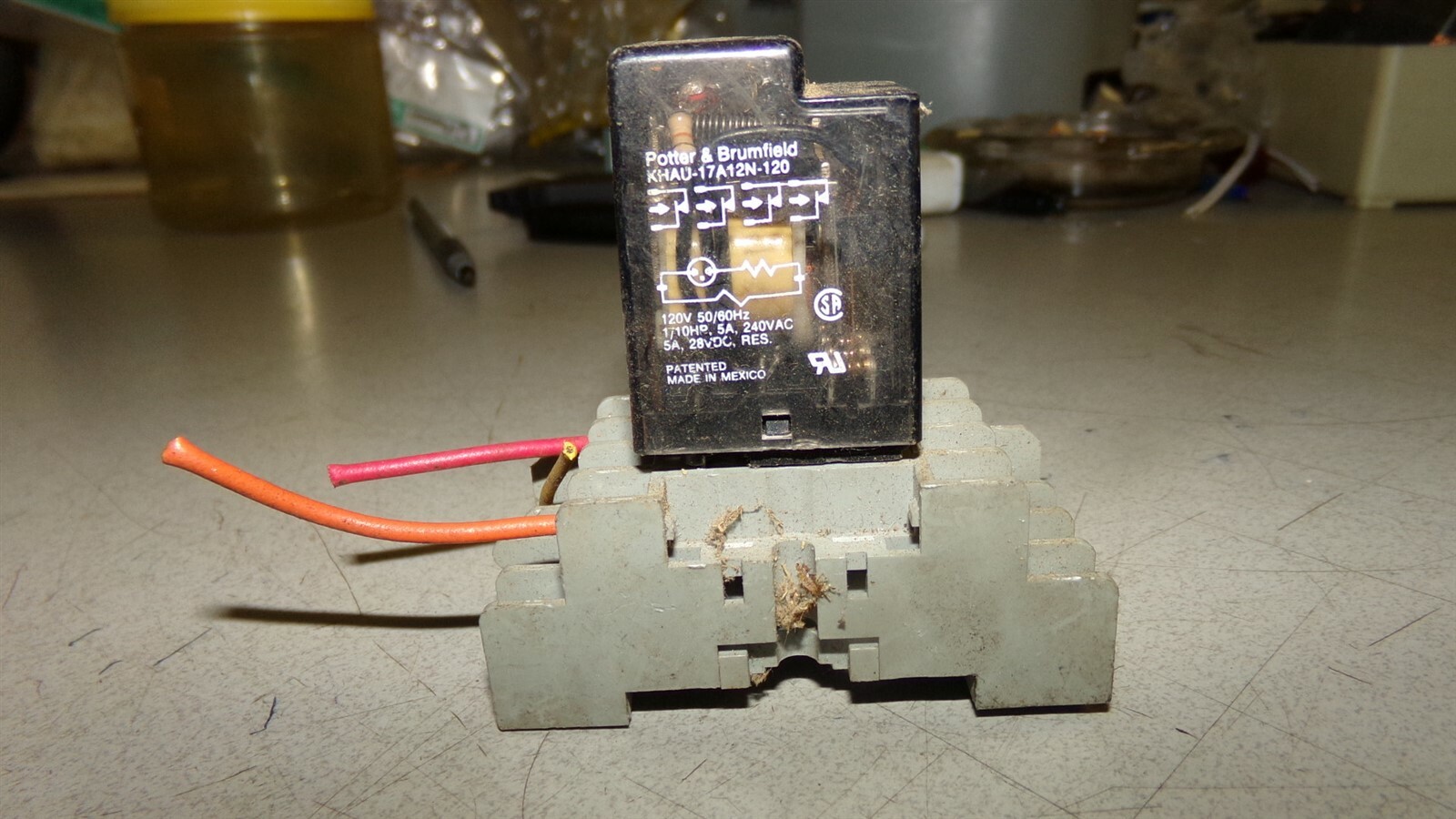 Potter & Brumfield KHAU-17A12N-120 Relay/Socket 27E894 *FREE SHIPPING*
