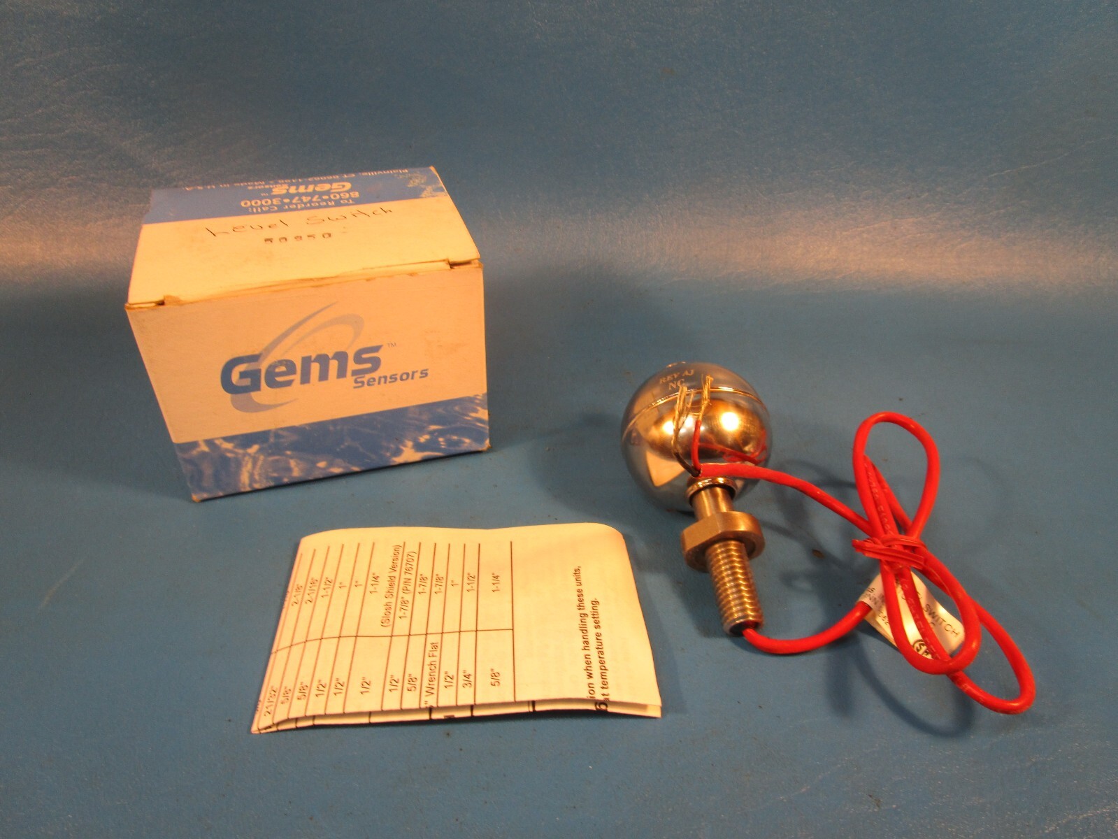 GEMS 50950, LEVEL SENSOR, 20 VA, 120 TO 240 V AC, LEVEL SWITCH