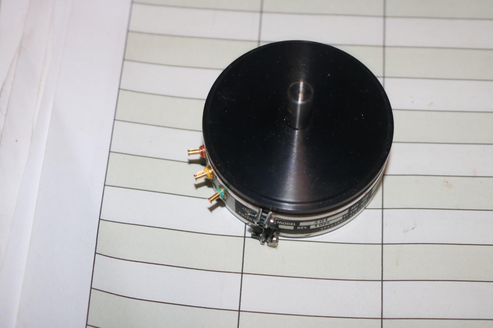 NOS Spectrol precision potentiometer RR2000C2A9T103 301-10K 5905-00-431-5351