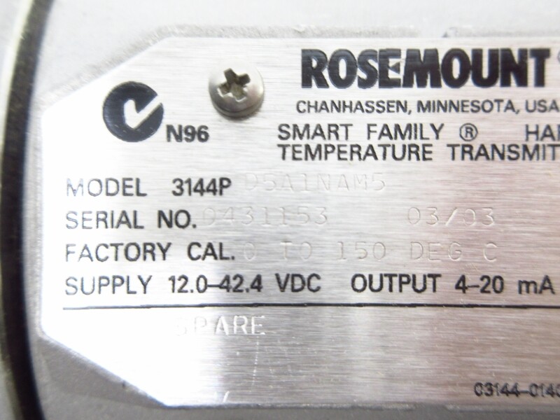 ROSEMOUNT 3144PD5A1NAM5 12-42.4VDC 0-150’C NSNP