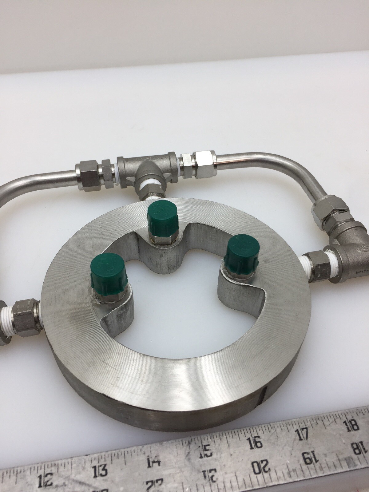 Stainless Steel Water Manifold With Bete WL-3 120 303 Cone Nozzles Fire Safety 6