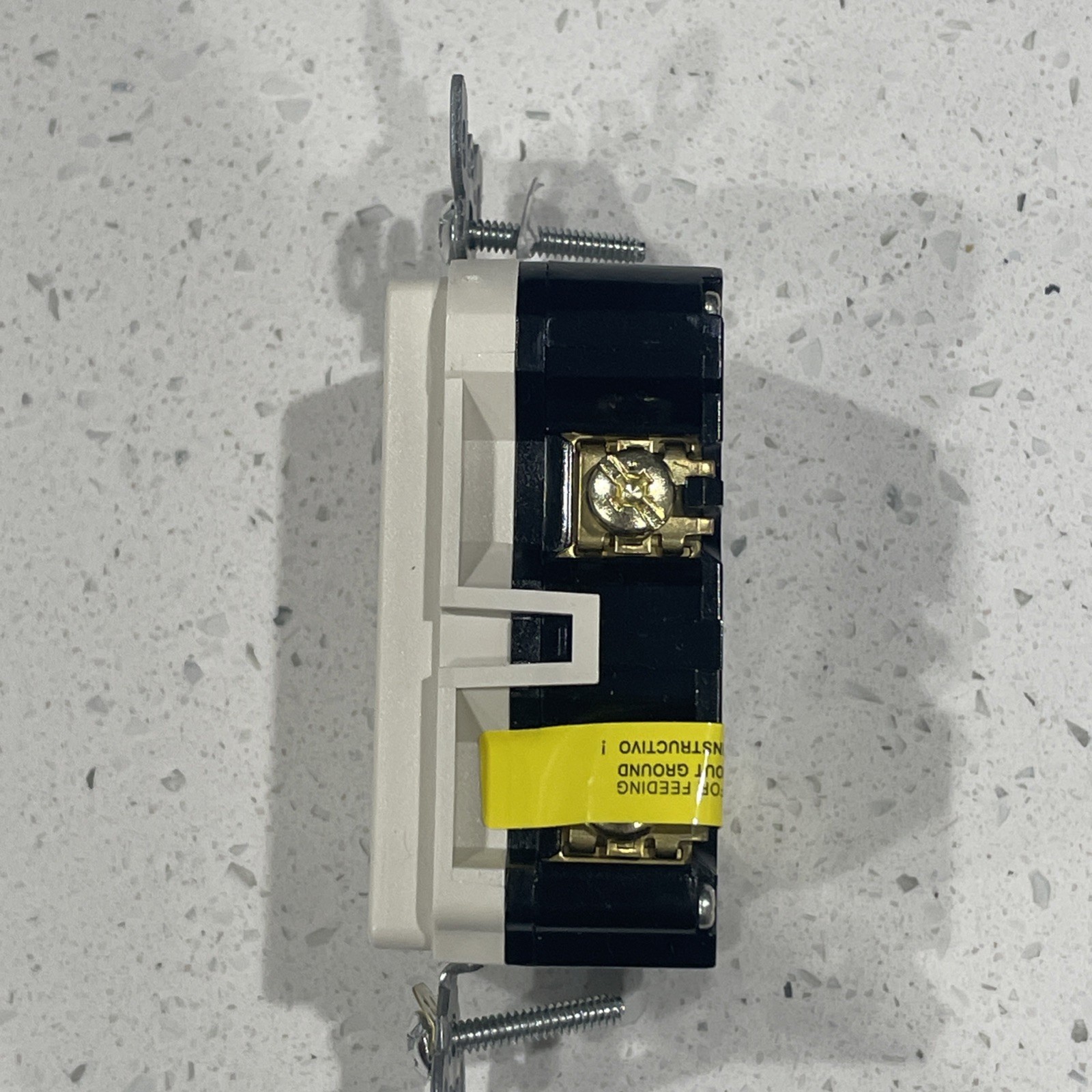 Leviton GFRBF-T Self-Test Blank Face GFCI Receptacle, 20A – 125V – Light Almond