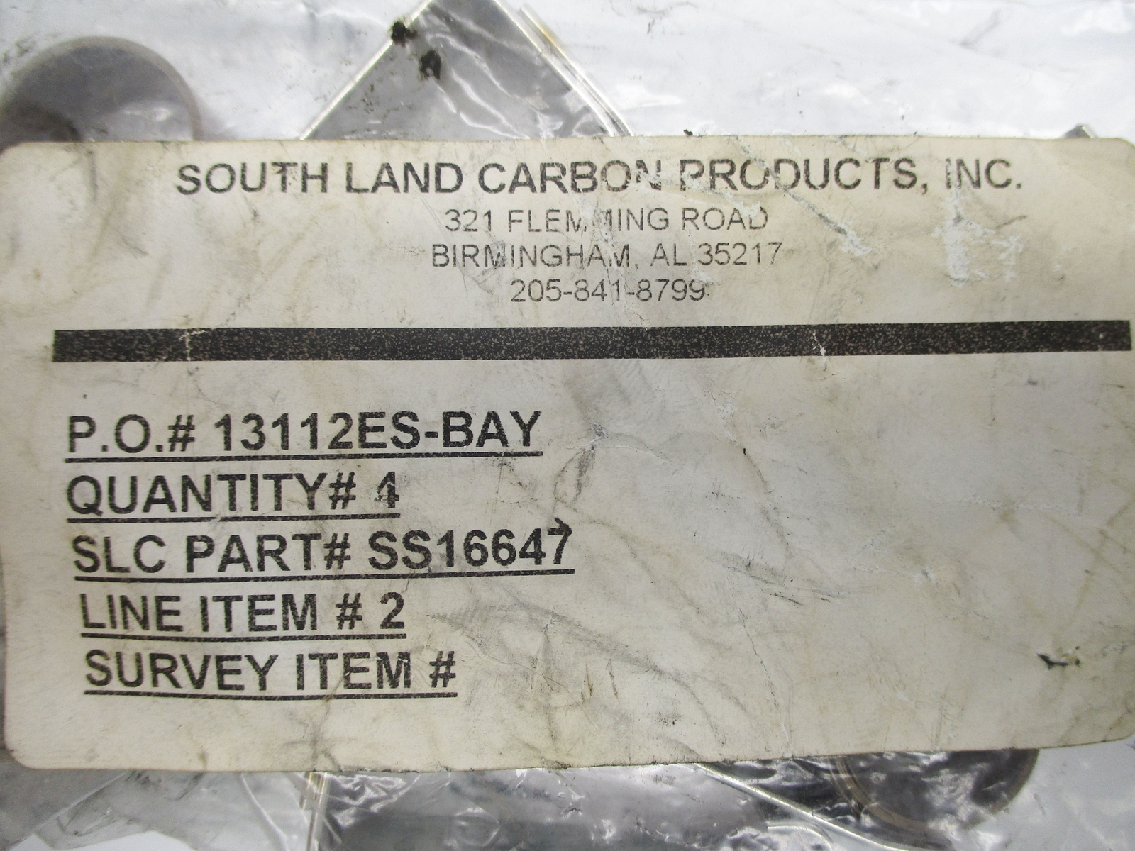 SOUTHLAND CARBON SS16647 (PKG OF 4) NSMP
