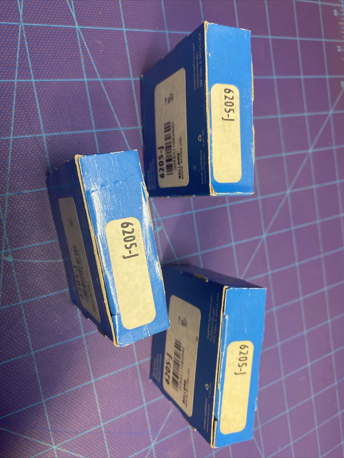 SKF 6205J BALL BEARING (Lot Of 3)