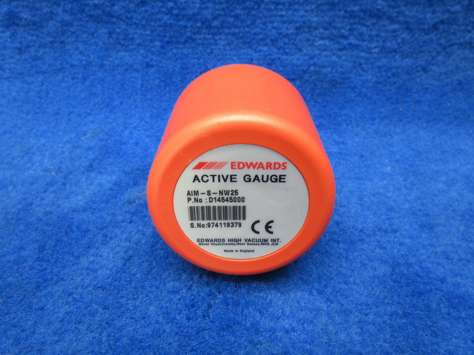 Edwards AIM-S-NW25 D14645000 Active Inverted Magnetron Vacuum Gauge