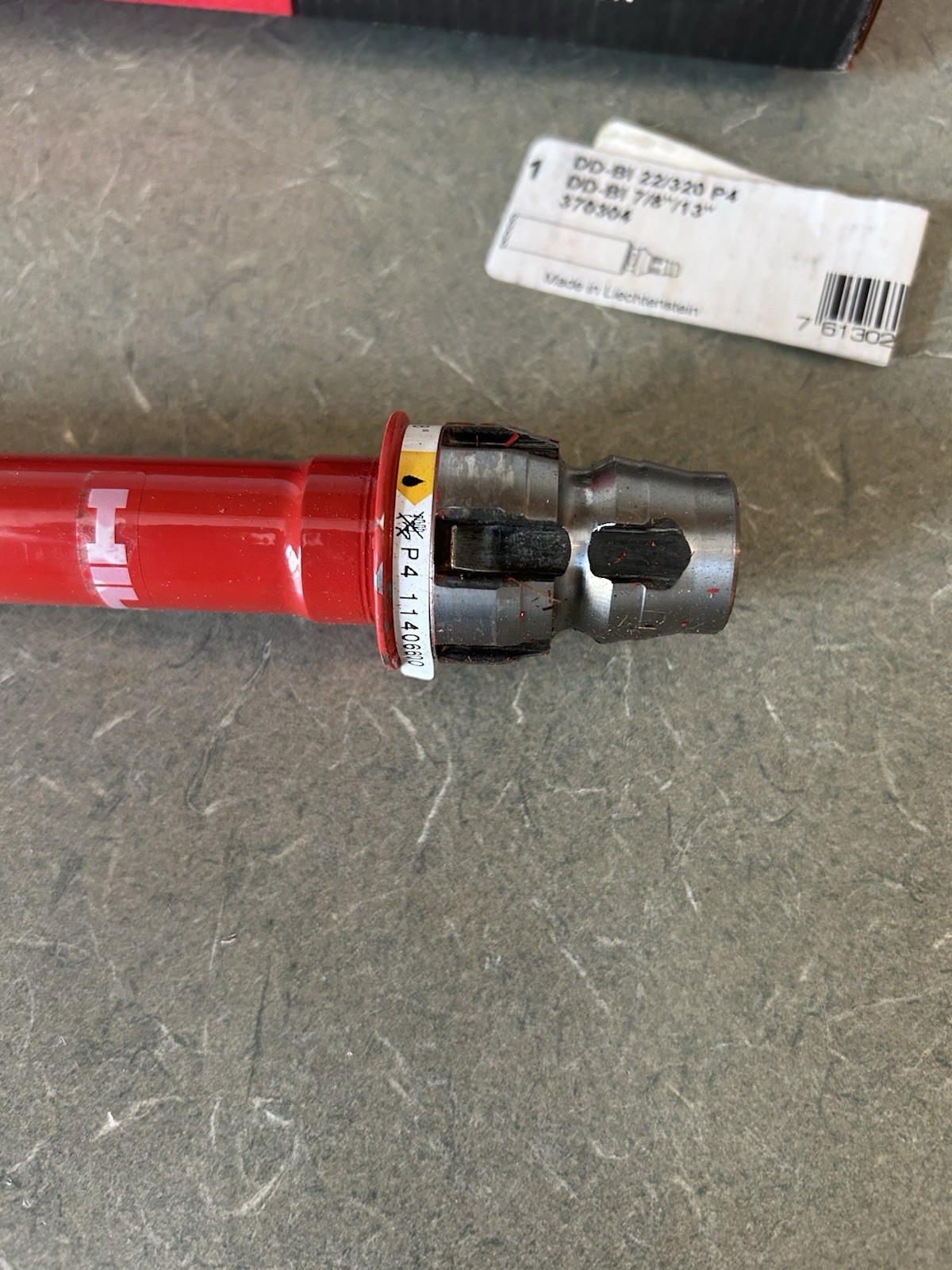 HILTI Diamond Core Bit DD-B 22/320 P4 ~ 7/8″ x 13″ 22mm- 2 available