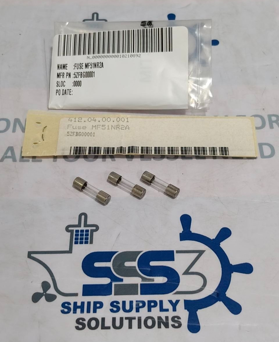 Miniature Fuse 2A 5ZFBG00001 MF51NR2A (Lot of 3 Pcs)
