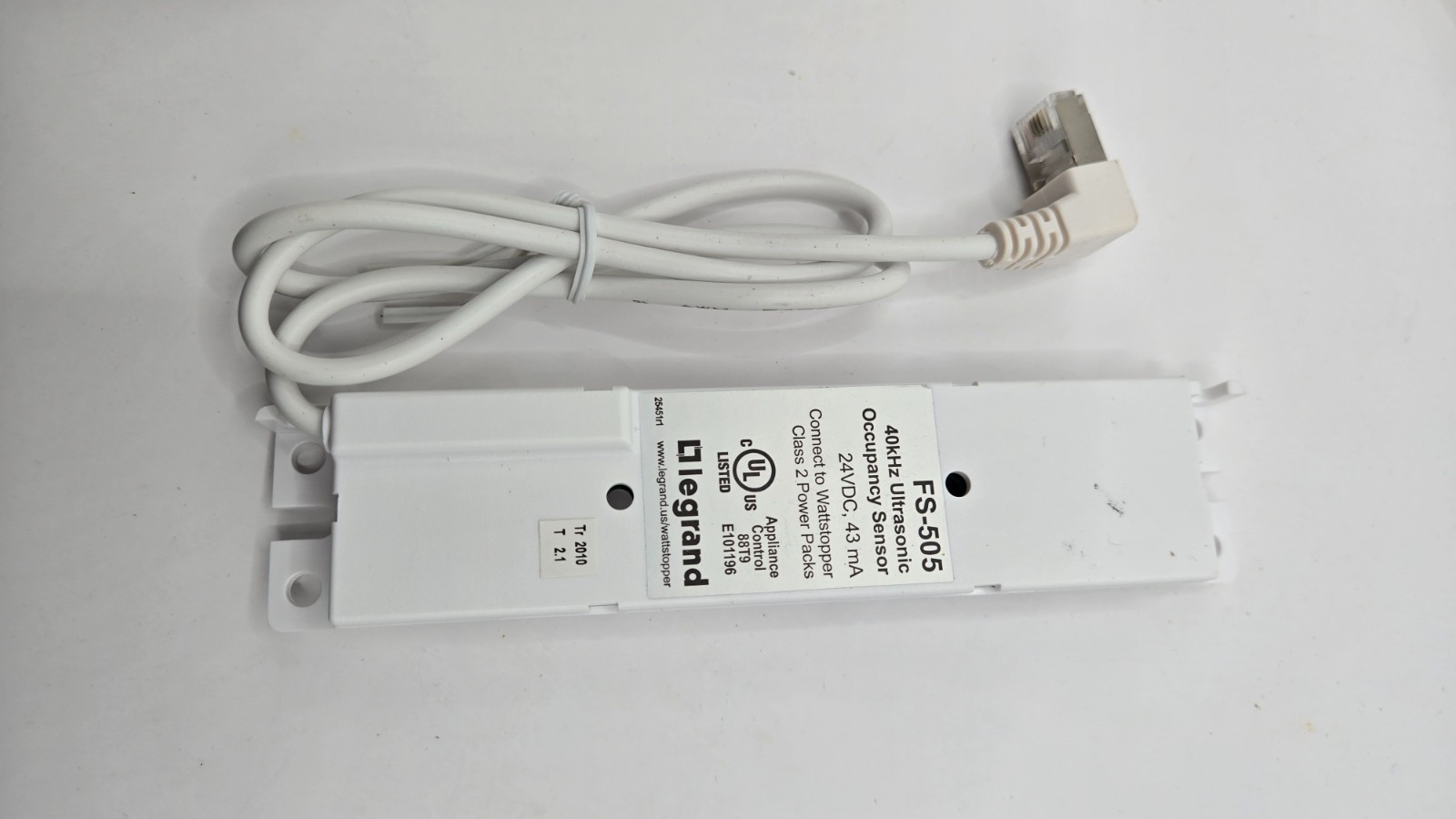 Legrand WattStopper Ultrasonic Occupancy Sensor 40kHz FS-505