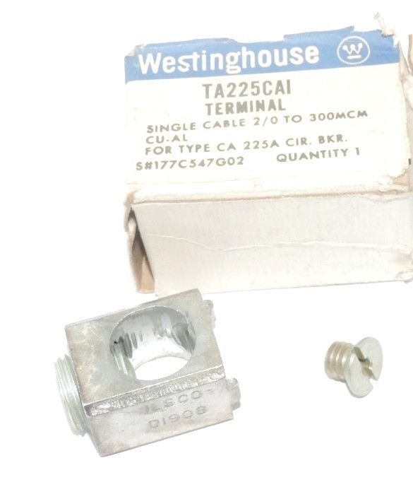 NIB WESTINGHOUSE TA225CAI TERMINAL SINGLE CABLE 2/0 TO 300MCM S# 177C547G02