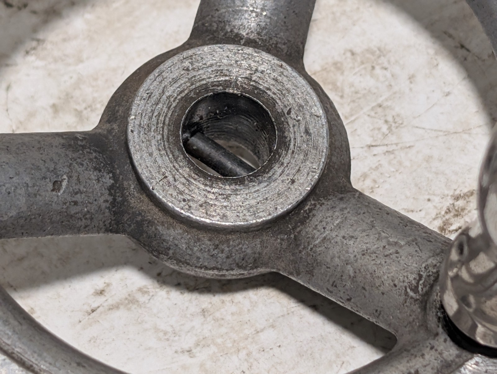 C+H 120 Spoked Handwheel, Three Spokes, Central Bore, Heavy Duty, Central Bore