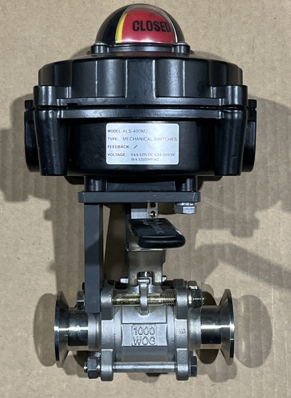 🔥Techmatic ALS-400M2 Mechanical Switch W/ CF8M 1” Valve, New Free Shipping🇺🇸