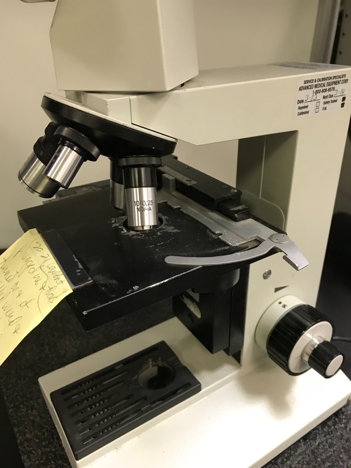 AUS JENA M290906 Research Binocular Microscope with X.Y Stage