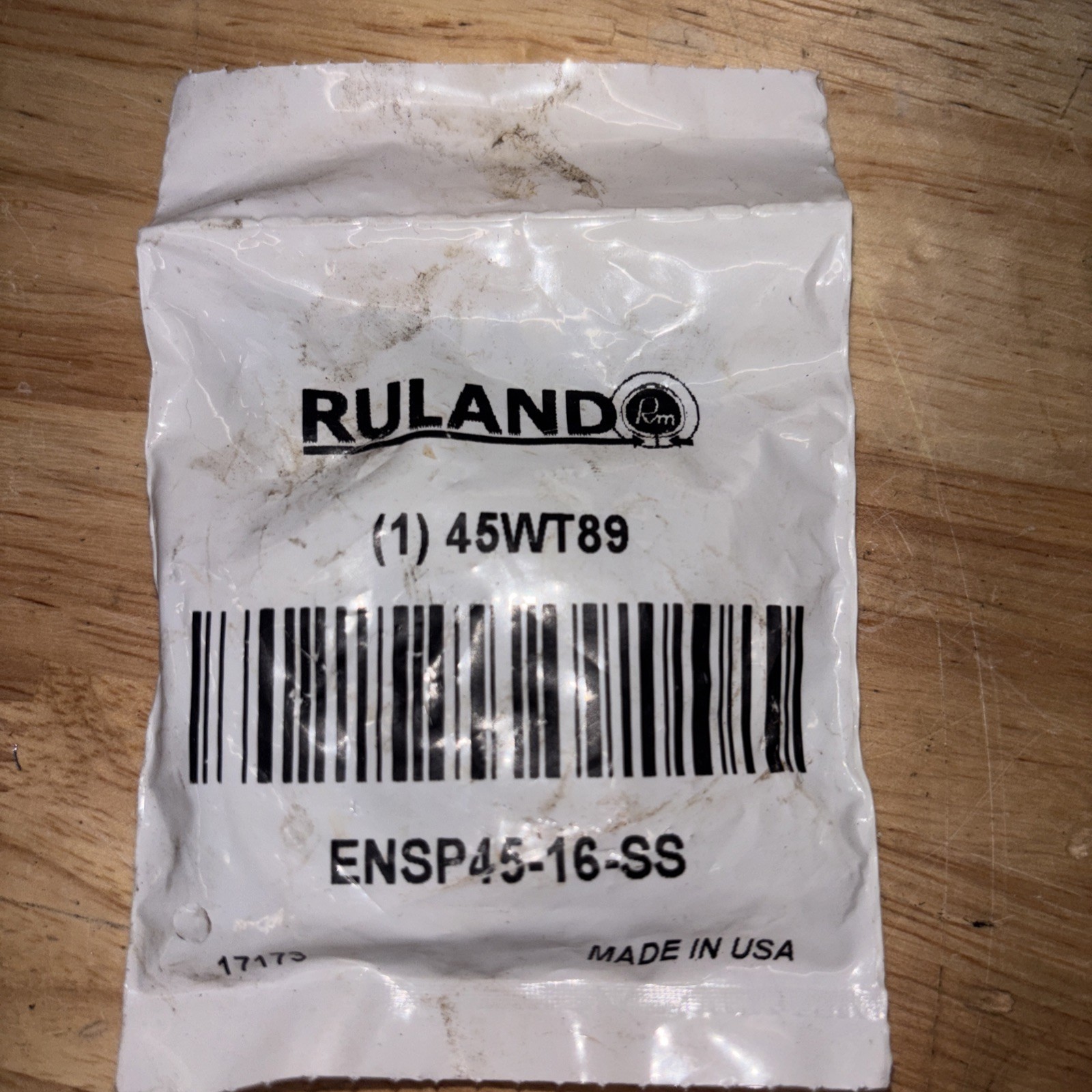 RULAND MANUFACTURING ENSP45-16-SS Shaft Collar,SS,2 pcs,1in Bore Dia. 45WT89