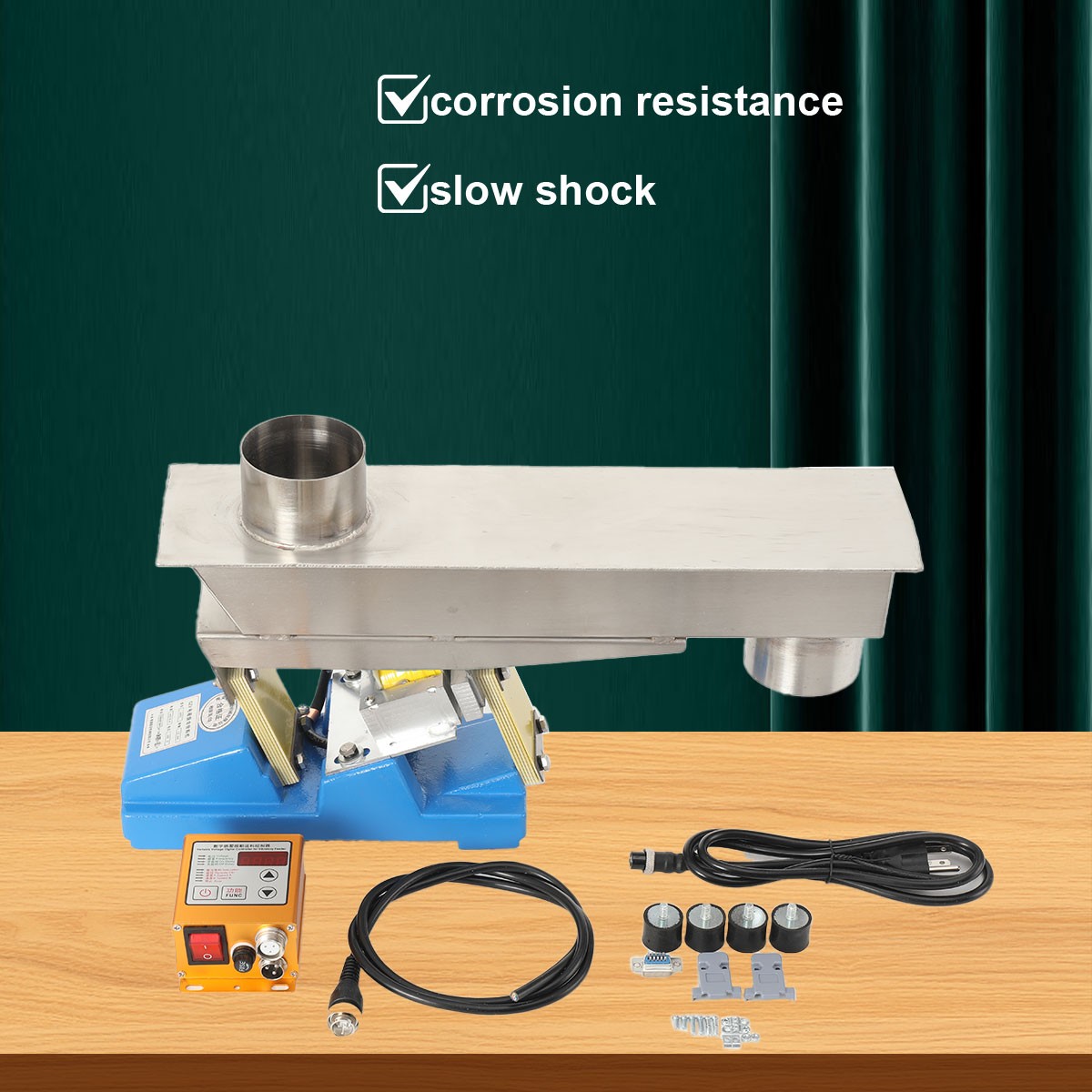 110V GZV-3F Electromagnetic Vibrating Feeder Shaking Feeding Machine 20W 1t/h