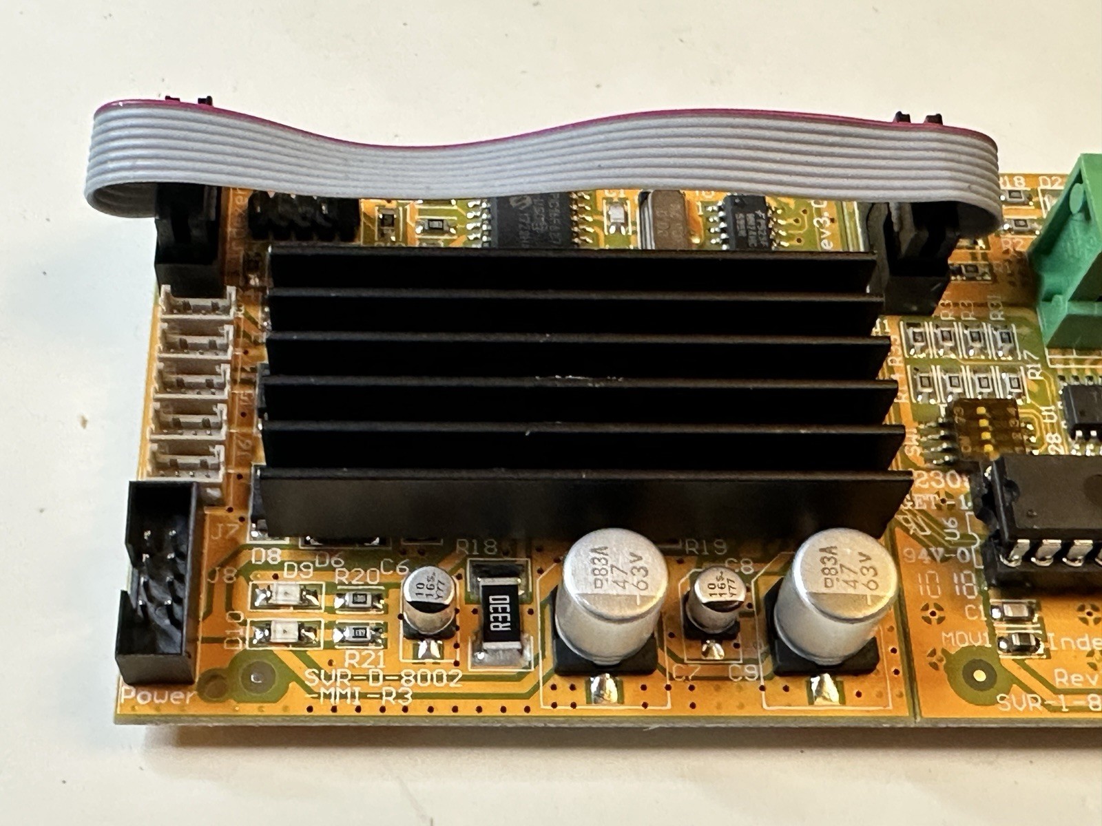 MMI Systems stepper motor drive controller SVR-1-8001 MMI-R3 Sipex SP312ECT Rv A