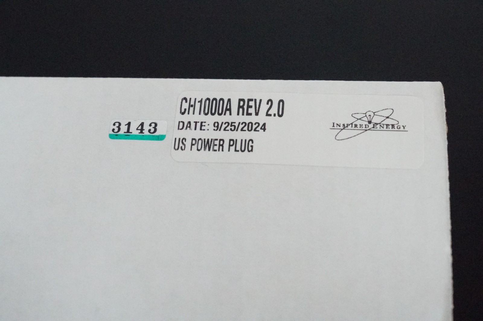 Inspired Energy CH1000A Rev. 2.0 Charger (Used Once)
