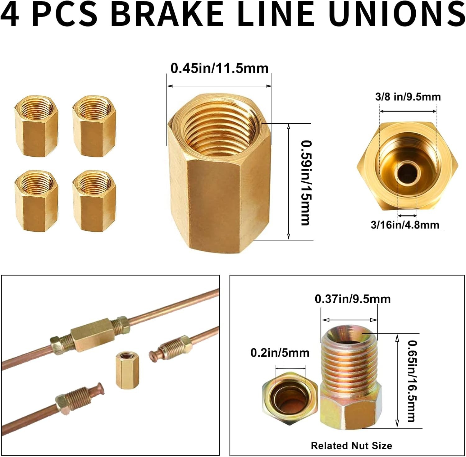 Brake Line Bender1/4 Inch – Upgraded 25 Feet Brake Line Kit for Ford/Dodge + …