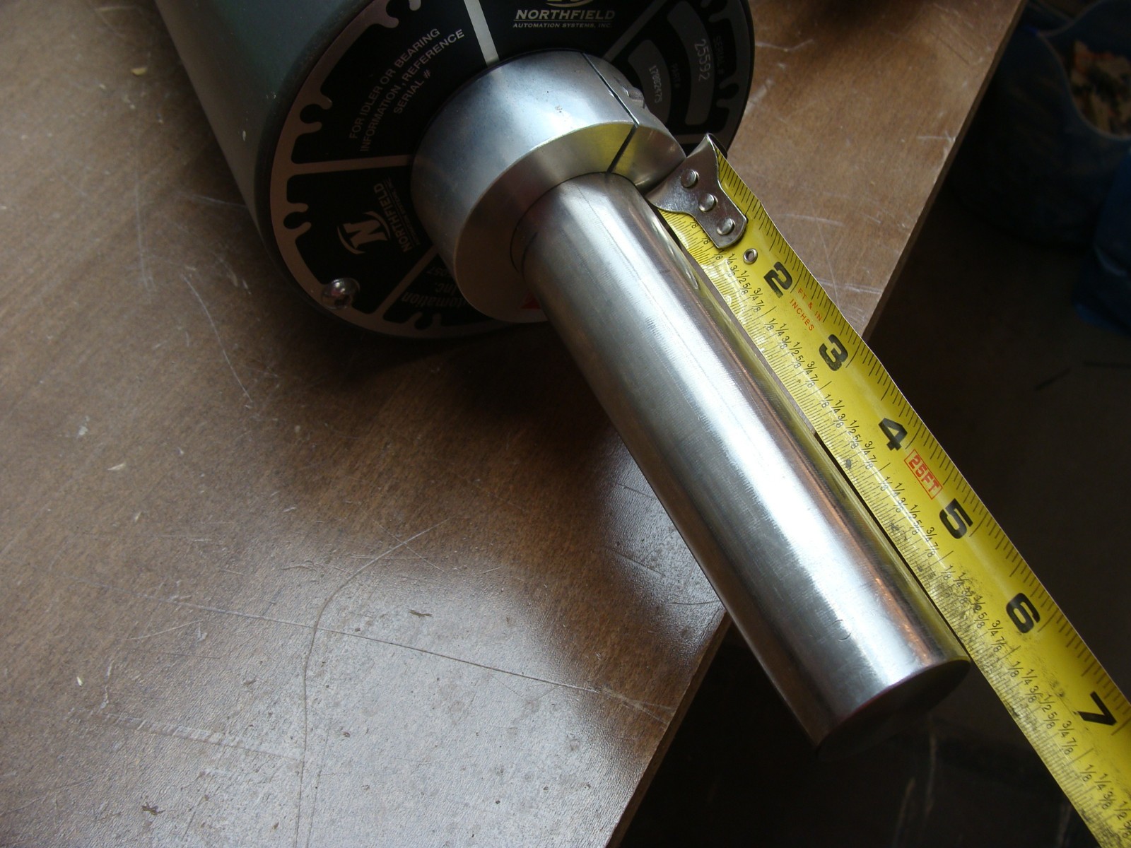 NORTHFIELD MONTALVO TENSION SENSING ROLL LOAD CELL TYPE: TNT LOAD: 25 LB