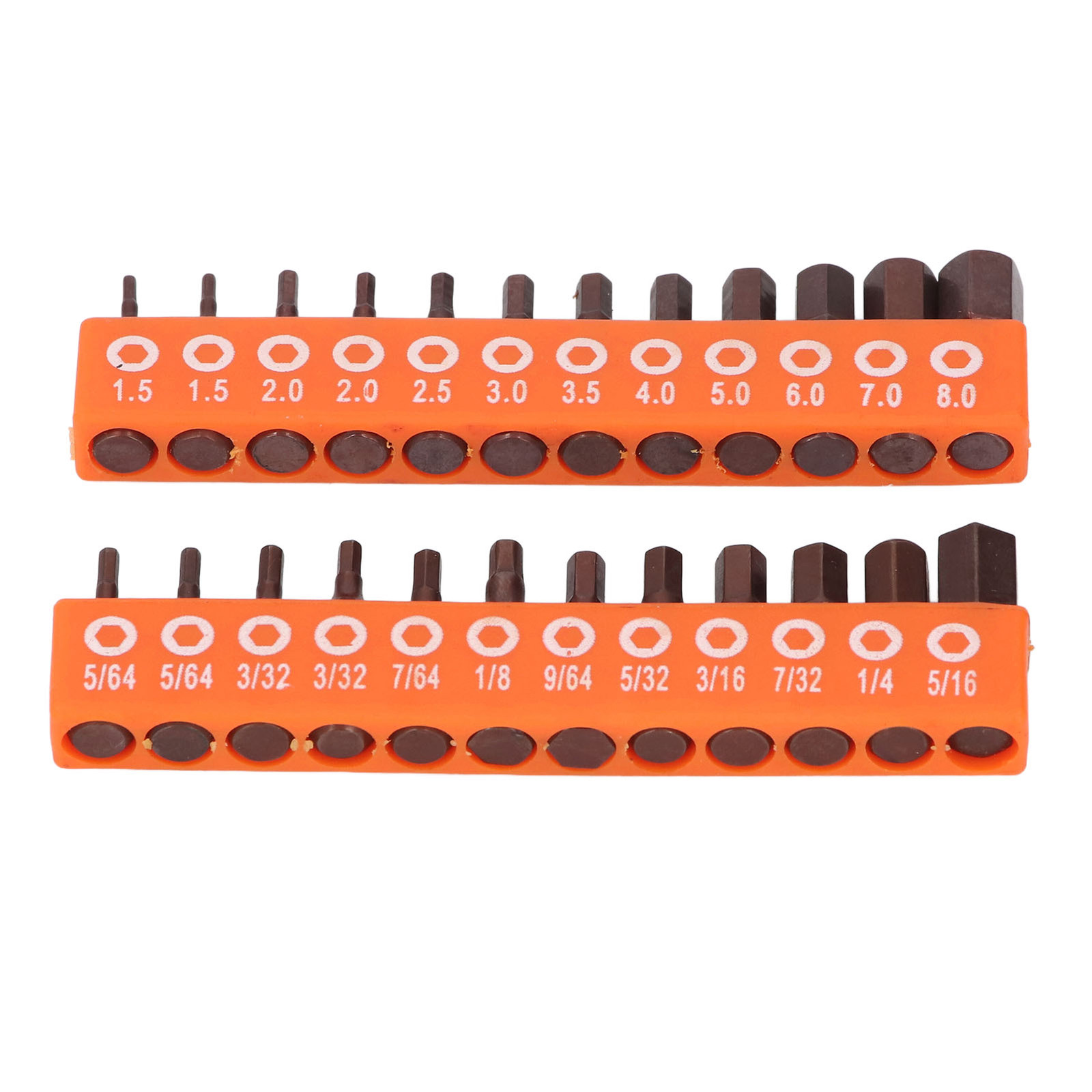 24 Pcs Hex Head Drill Bit Set S2 Alloy Steel Hex Bit Set for Work