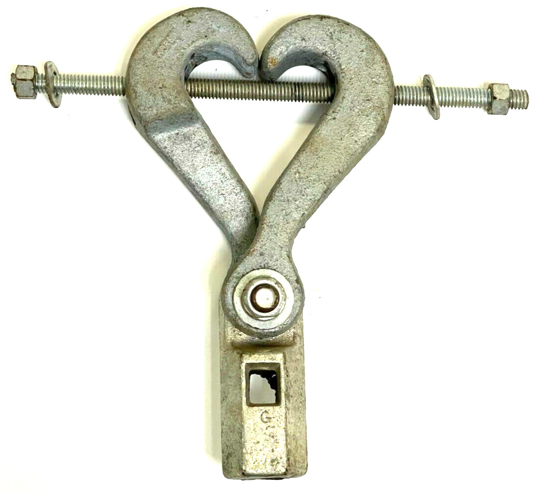 3/4″ SILVER MALLEABLE IRON TON BEAM CLAMP W/EXTENTIONS
