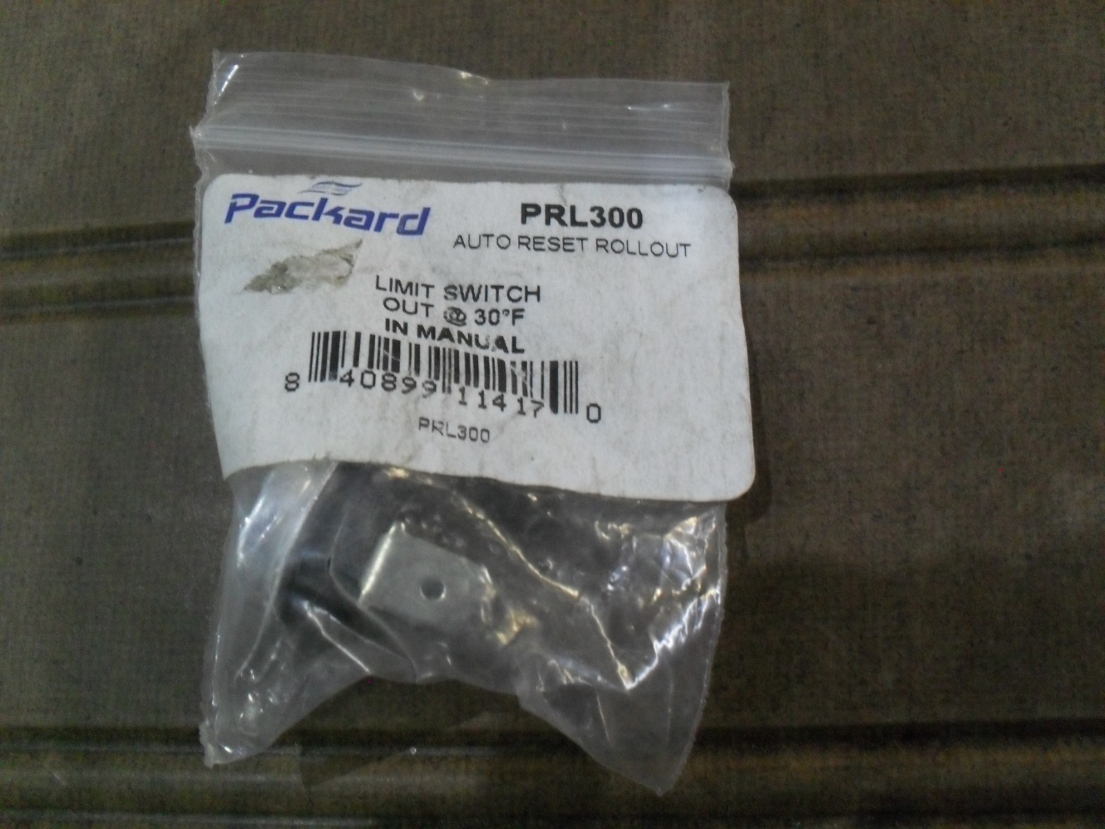 Packard PRL300 Manual Reset Rollout Limit Switch Cut Out 300°F 250V