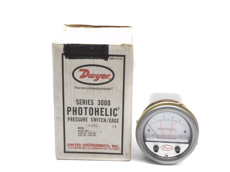 DWYER A3005C 0-5″H2O 25PSI NSMP