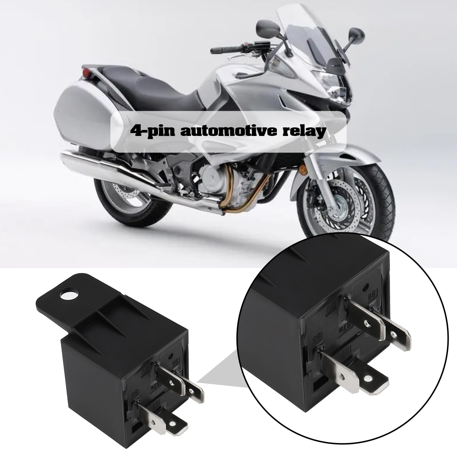 2PCS 4-Pin Automotive Relay 6V 40A 51.8x28mm 4-Contact Automotive Relay Appli…