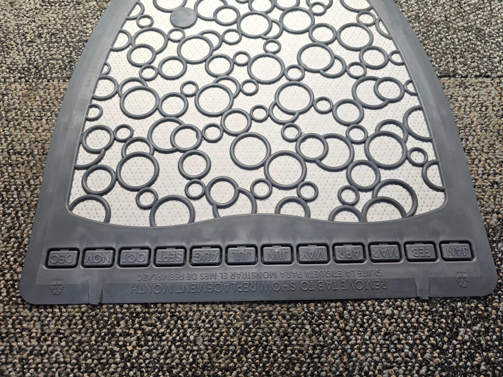 (QTY 6) Kleenline KL-URMATGRY, 20″ x 17″ Disposable Urinal Floor Mat Gray