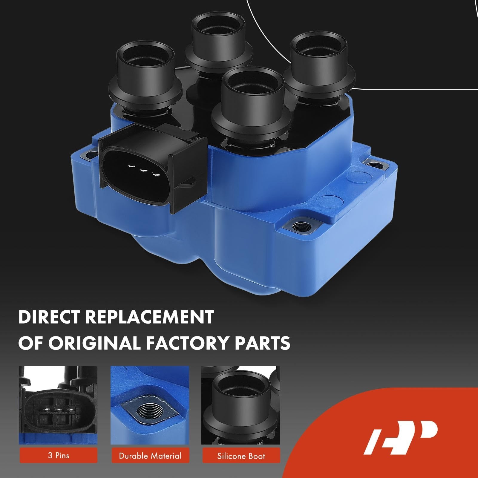 A-Premium 2x (Blue) Ignition Coil Pack and 8x Iridium Spark Plugs | Compatibl…
