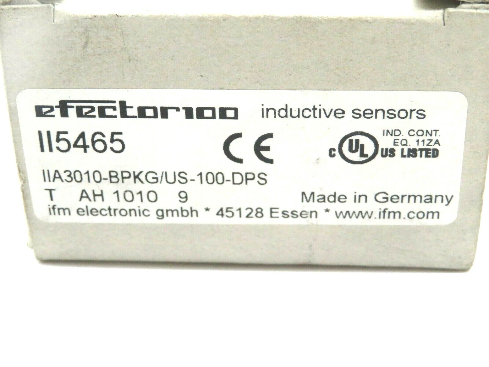 NEW EFECTOR IFM IIA3010-BPKG/US-100-DPS INDUCTIVE SENSOR IIA3010BPKGUS100DPS