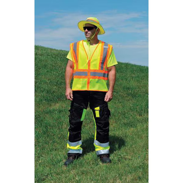 Kishigo XL Class 2 High Visibility Vest, Lime 1056-XL Kishigo 1056-XL XL