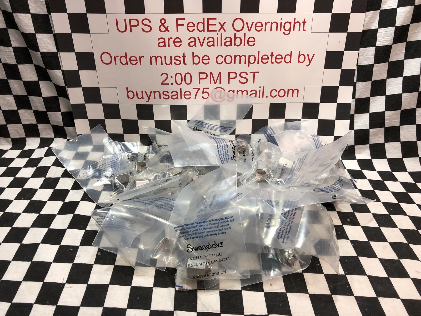 Lot Of 40, Swagelok CAP VCR 1/4″ VR, SS-4-VCR-CP-SC11, SHIPSAMEDAY#1654D1