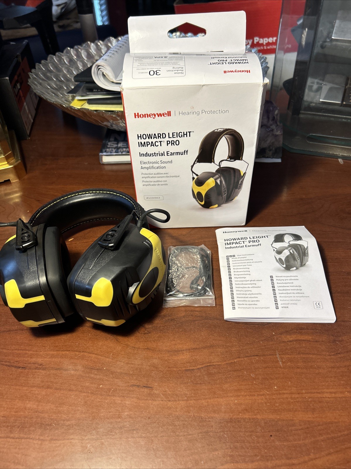 Honeywell Howard Leight 1030943 Impact Pro Over-The-Head Ear Muffs, 30 Db Nrr,