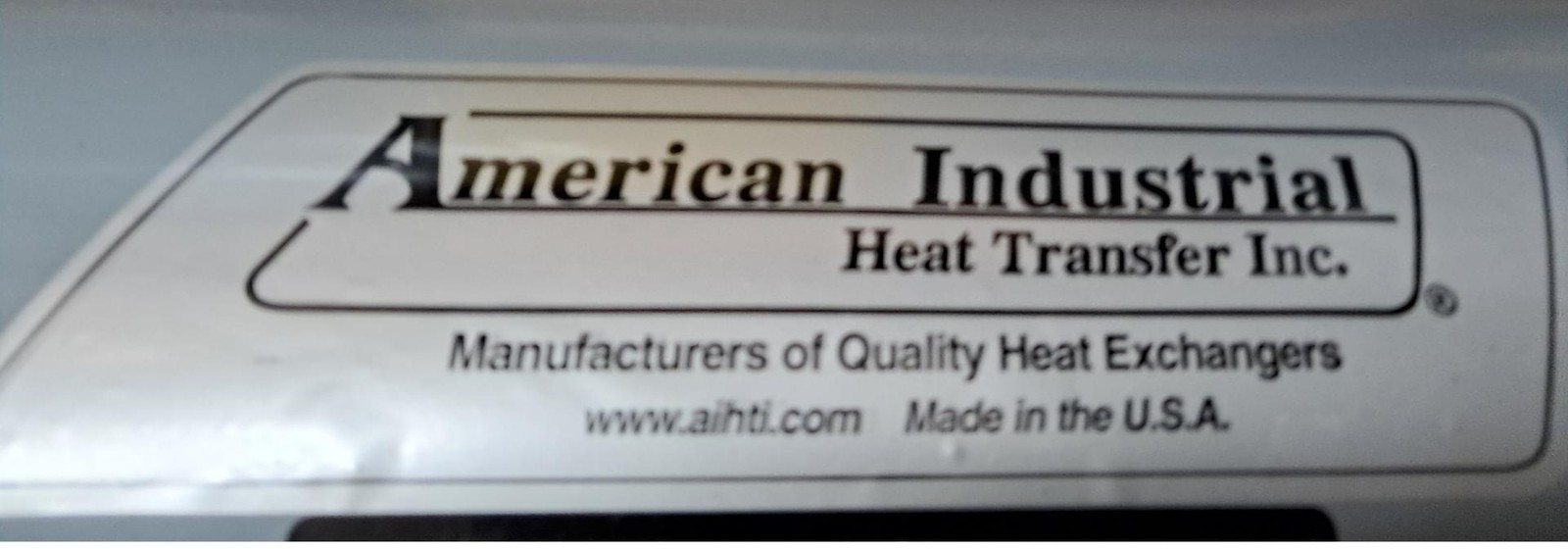 American Industries CS-1260-2.5-6-FP Heat Exchanger 300-PSI Shell, 150-PSI Tubes