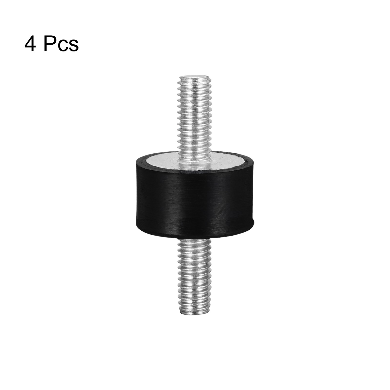 4sets Rubber Mounts M6x18mm Male Vibration Isolator Shock Absorber D20mmxH10mm